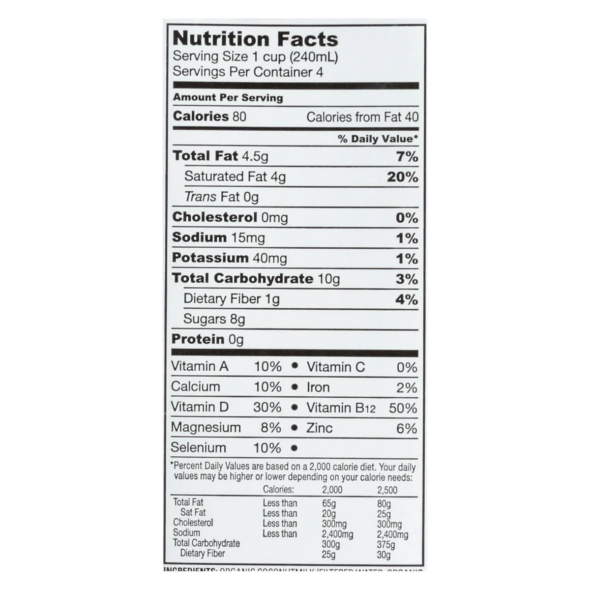 So Delicious Coconut Milk Beverage - Vanilla - Case Of 12 - 32 Fl Oz. - Image 2